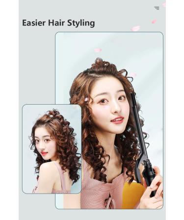 Buy DSHOW 9mm Tourmaline Ceramic Barrel Curling Iron | Small Barrel Curling Wand for Short & Long Hair - Black - Buy Online on SooperMarket.com