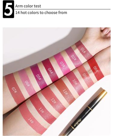 ChaneeHann 2-in-1 Lipstick & Liner Set - Matte Lipstick & Liner Pencil, Waterproof Makeup - Buy Online on SooperMarket.com