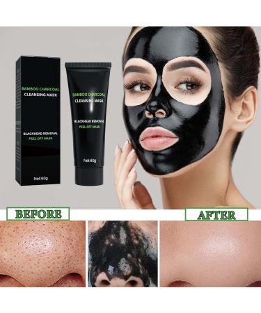 Charcoal Blackhead Remover Mask - Deep Cleansing Peel Off Face Mask for All Skin Types | Purifying Skin Care - Buy Online on SooperMarket.com