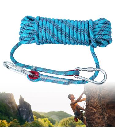 Meyagot climbing rope 10mm static climbing rope 20m high-strength braided nylonsil outdoor rope fire rescue parachute rope for hiking outdoor mountaineering sports camping
