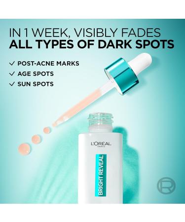 L'Or al Paris Bright Reveal Niacinamide Dark Spot Serum 10% - Visibly Fades Dark Spots, Acne Marks, Sunspots - 50ml - Buy Online on SooperMarket.com