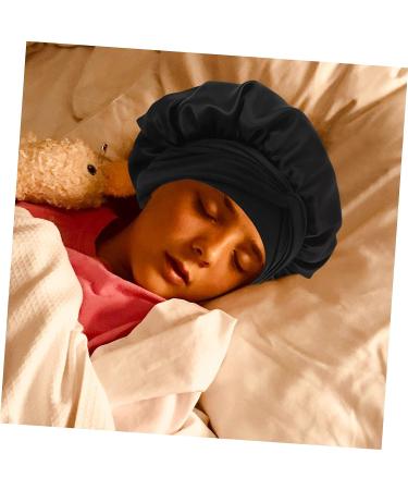 Beavorty 2pcs Satin Night Cap Set | Adjustable Silk Bonnet for Sleeping | Women's Head Wraps | Satin Sleep Hat for Hair Care - Buy Online on SooperMarket.com