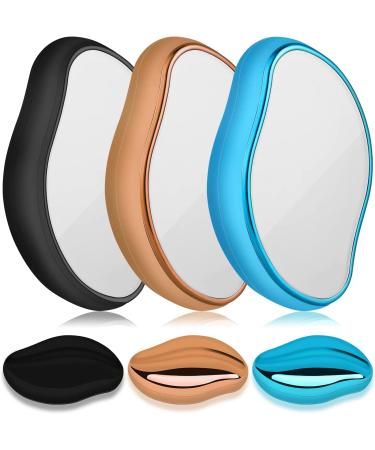 Crystal Hair Eraser - Portable Painless Hair Removal Tool for Men and Women - Washable and Reusable - Skin Exfoliator - Matte Black - Buy Online on SooperMarket.com