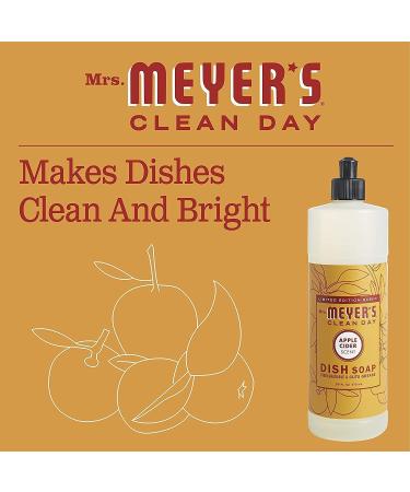 Mrs. Meyer's Clean Day Liquid Dish Soap Variety - Apple Cider & Mum 16 OZ Each | International Shipping Available - Buy Online on SooperMarket.com
