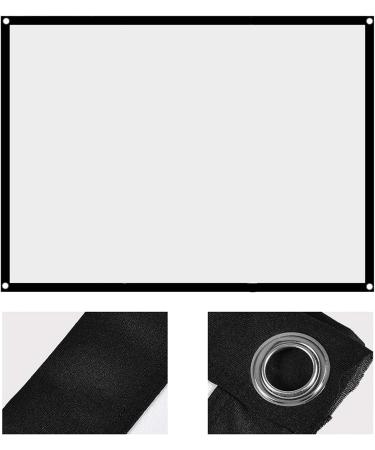 Portable 72-Inch Canvas Beamer Screen | Foldable Projector Canvas for Home Cinema | 60-100 Inch Projection Surface - Buy Online on SooperMarket.com