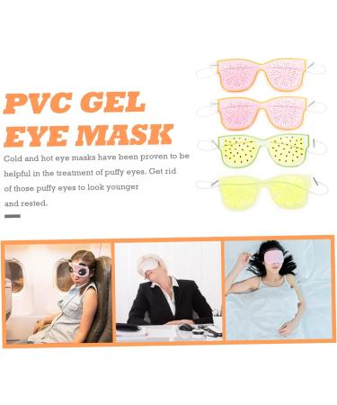 Lurrose 4pcs Gel Eye Mask Ice Pack Set - Cold Compress Cooling Eye Shade for Sleeping and Travel - Assorted Colors - 1 Count - Buy Online on SooperMarket.com