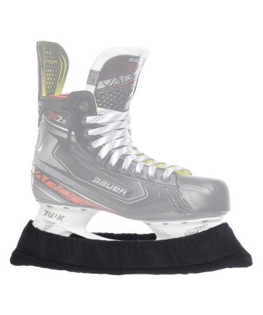 SHERWOOD Terry cloth - blade socks for ice hockey & ice skates with reinforced guide rail 2 pieces L Black