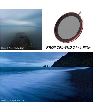 Haida 67mm CPL + VND Filter Pro II - Multi-Coating Circular Polarizer + Variable Neutral Density Camera Lens Filter - Buy Online on SooperMarket.com