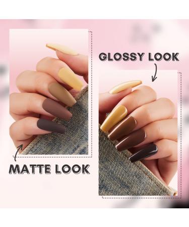 Makartt 3pcs No Wipe Matte Gel Top Coat and Base Coat Kit - Long Lasting UV LED Gel Nail Polish Set - Buy Online on SooperMarket.com