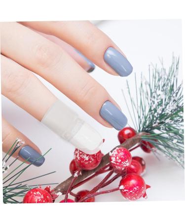 FRCOLOR 60 Pcs Nail Case Nail Soak off Caps Manicure Art Varnish Protector Nail Polish Varnish Protector Reusable Gelt Nail Gel Polish Nail Polish Protector Plastic Removal Tool Milk 4x2cmx3pcs As Shownx3pcs - Buy Online on SooperMarket.com