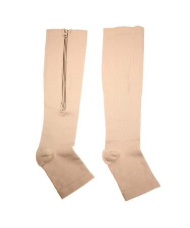 Compression socks zip compression socks calf compression socks compression socks sports calfs varicose veins relief socks for edema swelling pregnancy gen L-XL skin