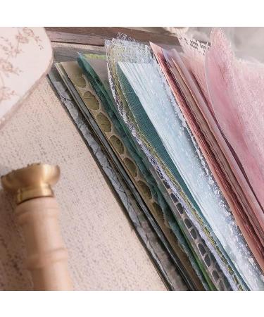30Pcs A5 Handmade Scrapbook Paper Set - Snow Dot Mesh Fabric Mix for Art Journaling & Card Making - Buy Online on SooperMarket.com