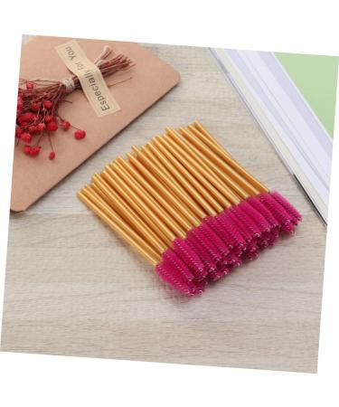 KALLORY 50 Pcs Colored Mascara Lash Bonder Mascara Black Eyelash Mascara Brush Eyelash Brush Stick Make up 50 Pcs Rose - Buy Online on SooperMarket.com