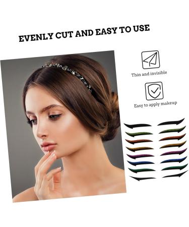 Didiseaon 108 Pairs Glitter Eyeliner Glitter Eyelid Tape Eye Make up Eyeliner Invisible Eye Line Strips Doublesided Tape Korean Eyelid Tape Eyeliner Transfer Eyes Miss Sticker Skin Patch - Buy Online on SooperMarket.com