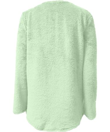 AMhomely Women's Plus Size Double Fleece Hoodie | V Neck Soft Fleece Sweatshirt | Green XL - Buy Online on SooperMarket.com