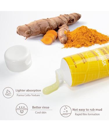 Turmeric Overnight Spa Mask - Nourishing Sleeping Mask - Facial Moisturizer Hydrating Skincare Facial Mask For All Skin Types - Overnight Mask Shrink Pores Brighten Skin Tone - Buy Online on SooperMarket.com