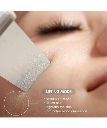 Skin Scrubber 4 in 1 600mAh LED Facial Spatula for Pore Cleaner with Curved Blade Removing Blackhead USB Rechargeable Skin Care Portable Pore Extractor (White) Face Scraper Tool - Buy Online on SooperMarket.com