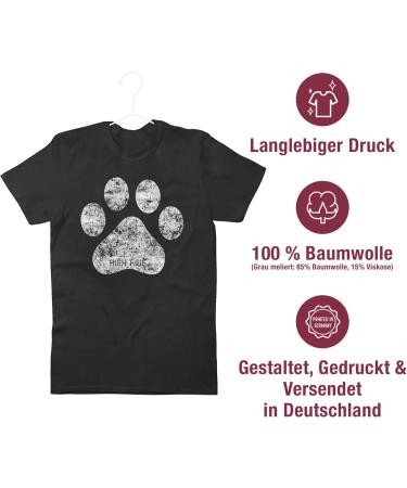 Shirtracer Men's T-Shirt - High Five Dog Paw Design | Perfect Gift for Dog Owners - Available in Black & 4XL - Buy Online on SooperMarket.com