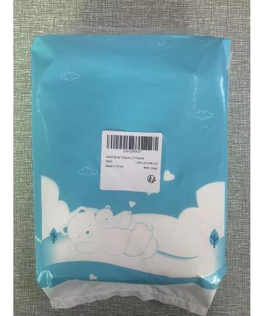LittleForbig Adult Printed Diaper 2-Pack - Baby Usagi Pink (Large 36-48) - Buy Online on SooperMarket.com