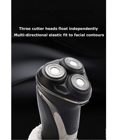 Premium Waterproof Electric Shaver for Men - Cordless Rechargeable Rotary Razor with Pop-up Trimmer (Blue) - Ideal for Wet & Dry Use - Buy Online on SooperMarket.com