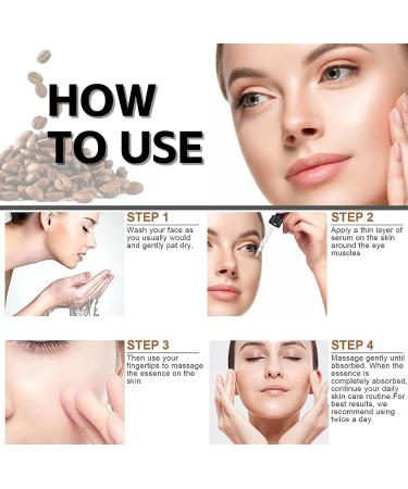 Caffeine Eye Serum for Dark Circles Organic Caffeine Eye Lifting Serum Anti Aging Under Eye Serum Caffeine Eye Cream for Dark Circles and Puffy Eyes Skincare Anti Wrinkle Eye Bag Removal - Buy Online on SooperMarket.com