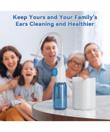 Qimic Ear Wax Removal Kit - Safe & Effective Ear Irrigation Flushing | Complete Cleaning Kit with 10 Replaceable Tips for Home Use - Buy Online on SooperMarket.com