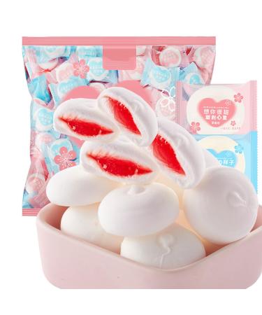 marshmallows large vegan marshmallows marshmallow candy500g Strawberry Flavoured Cotton Candy Pack of about 80