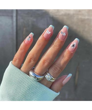Luxury 30 Pcs Tsuwno Zircon Nail Charms - Silver 3D Alloy Nail Art Pendants with Rhinestones | Butterfly Heart Snake & Flower Designs - Buy Online on SooperMarket.com