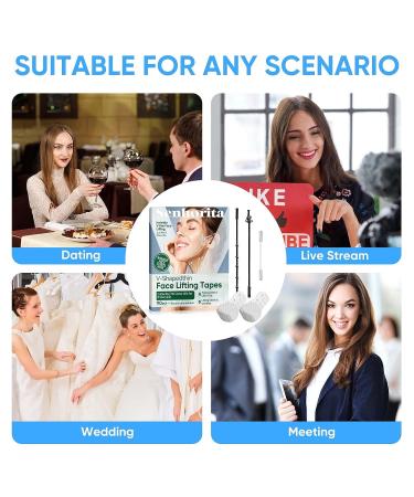 Senhorita Face Lift Tape 90Pcs - Instant V-Line Lifting & Tightening, Invisible Ultra-Thin High Elasticity Tape for Hiding Facial Wrinkles - Buy Online on SooperMarket.com