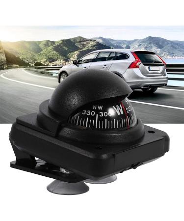 Multi-Function Car Compass with Magnetic Declination Adjustment for Vehicle, Boat, Marine Navigation - Outdoor Use - Buy Online on SooperMarket.com