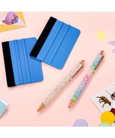 Craft Vinyl Weeding Tools Set - 2pcs Retractable Pin & Glitter Weeding Pens + Felt Squeegees for Adhesive Vinyl - Essential Craft Tool Kit - Buy Online on SooperMarket.com