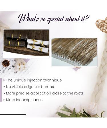 Laavoo Real Hair Tape In Extensions | Blond Ombre & Brown Balayage | 60cm Virgin Real Hair | 5pcs 12.5g #4/27/4 - Buy Online on SooperMarket.com