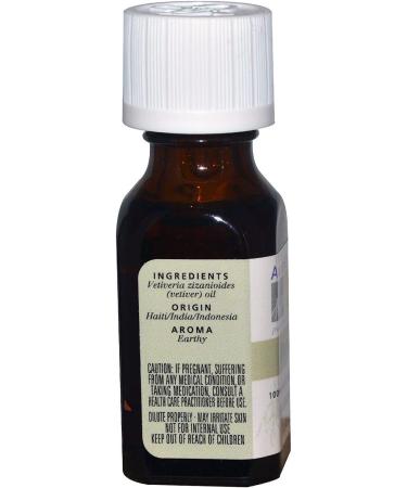 Aura Cacia Pure Vetiver Essential Oil - 0.5 fl oz (15 ml) for Aromatherapy & Wellness - Buy Online on SooperMarket.com