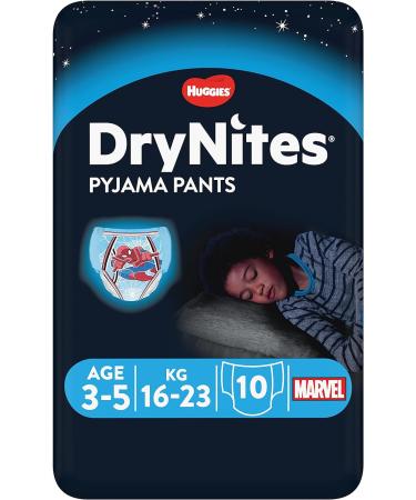Huggies DryNites Boys Night Time Pants - Sizes 3-5 Years (30 Pants) | Fun Designs, Unbeatable Protection | Boys 3-5yrs - Buy Online on SooperMarket.com