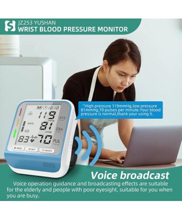 YUSHAN Wrist Blood Pressure Monitor - Large Display, Adjustable Cuff, Automatic Digital BP Machine Blue - Buy Online on SooperMarket.com