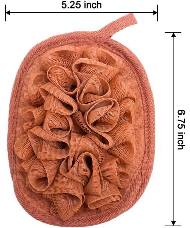 Amariver 3 Pack Bath Loofah Body Sponge Brushes Pouf Kit with Shower Glove and Flower Bath Ball - Buy Online on SooperMarket.com