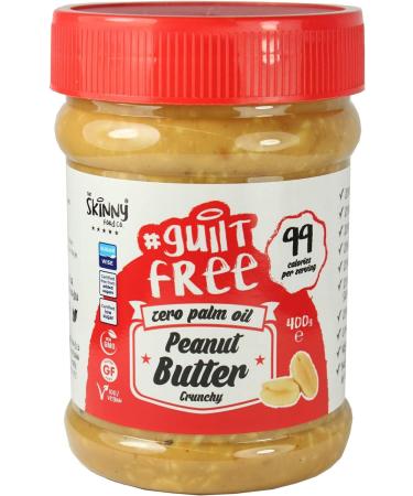 The Skinny Food 100 Percent Pure Peanut Butter Crunchy 350 g