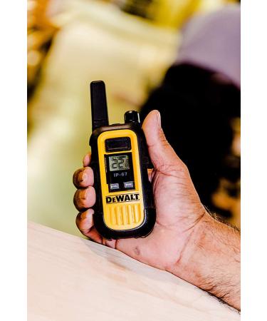DEWALT DXFRS300 Heavy Duty Walkie Talkies - Waterproof, Shock Resistant, Long Range, Rechargeable Two-Way Radio (2 Pack) - Buy Online on SooperMarket.com