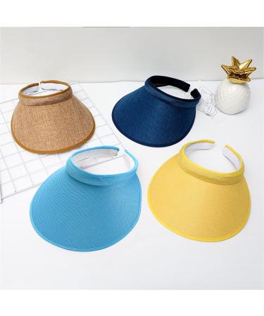Jecvxor Cloth Covered Slip-On Visor Large Blue - Women's/Men's Sports Sun Visor Hat - Buy Online on SooperMarket.com