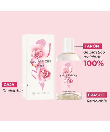 Yves Rocher EAU FRAICHE COLLECTION Rose EDT Spray for Women Fragrance Fresh Scent Delicately 100 ml./3.3 fl.oz. - Buy Online on SooperMarket.com