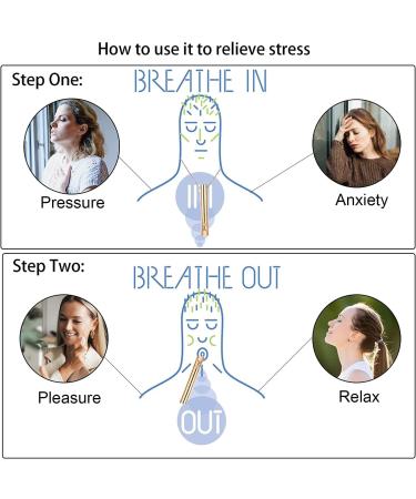 Anxiety Relief Necklace Breathing Exercise Device for Meditation Breathing Necklace for Stress Relief Claming Down Relax Panic Attack Relief - Buy Online on SooperMarket.com