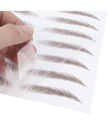 ANKROYU 10 Types Professional Eyebrow Stickers - Natural Brown Transfer Stickers for Women | Perfect Eyebrow Solution - Buy Online on SooperMarket.com