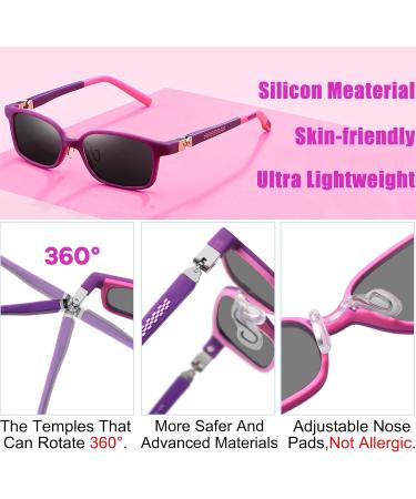 360 Hinges TR90 Computer Glasses for Kids - Blue Light Protection & UV Radiation Shielding for Girls - Buy Online on SooperMarket.com