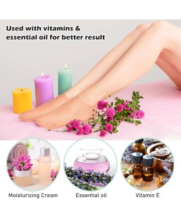 Nizirioo 3 Pack Moisturizing Socks - Gel Silicone Softening Socks for Dry Cracked Feet Care | Ideal for Women | Pink White & Skin Tones - Buy Online on SooperMarket.com