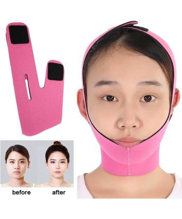 Buy Pilipane Face Slimming Bandage - Double Chin Skin Strap for Jawline Definition | Slimming Face Shaper for Women & Men - Rose Red - International Shipping Available - Buy Online on SooperMarket.com