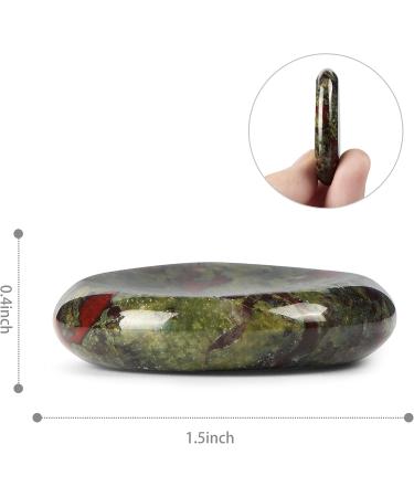 Artistone Dragon Blood Stone Crystal Thumb Stone Worry Stones Hand Carved Palm Stones Crystal Chakra Worry Stone for Anxiety Meditation Reiki Water Drop Shaped - Buy Online on SooperMarket.com