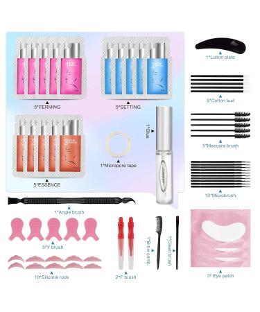 PERMANIA Lash Lift Sachet Kit Eyelash Perm Kit  Fast Lash Lifting 5 Minutes DIY at Home with Strong Glue Professional Lash Perming Kit Last 6-8 Weeks (15pcs) c-15pcs lash lift kit - Buy Online on SooperMarket.com