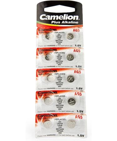 Buy Camelion AG5 Button Cell Batteries - 1.5V Alkaline 10pcs Pack - International Shipping Available - Buy Online on SooperMarket.com