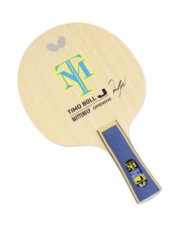 Butterfly Timo Boll J FL Table Tennis Blade - Professional Table Tennis Blade for Junior Players 4 to 9 Years Old - All-Wood Table Tennis Blade - Flared Handle - Made in Japan