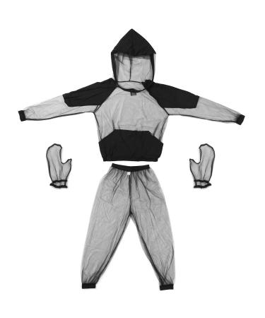 Lixada Fine Net Cover Outdoor Breathable Jacket Suit Pants & Jacket Hood Ultra-fine Mesh Summer Wear Extra for Men and Women XX-Large